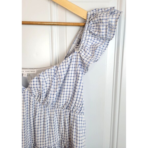 English Factory Blue Gingham Mini Dress - Picture 3 of 9